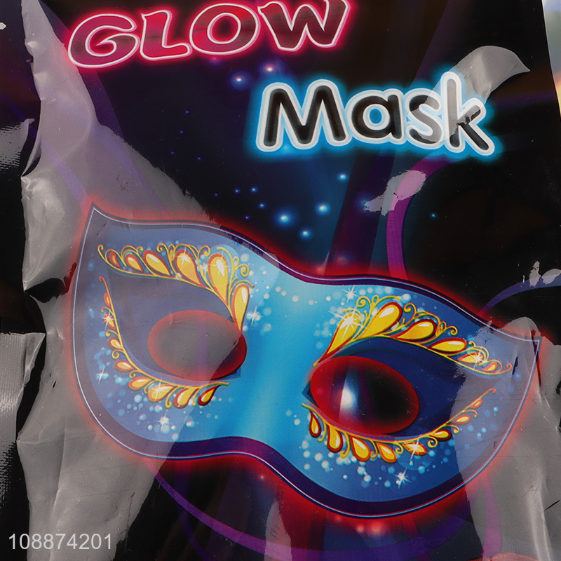 Online wholesale glow mask light up masquerade mask party supplies