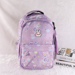 High quality rabbit cartoon girls students school bag backpack