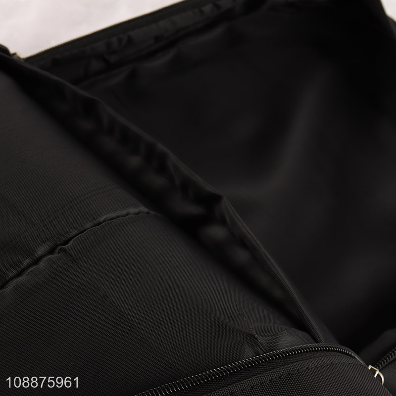 Top sale black polyester waterproof men casual sports backpack wholesale