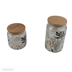 Yiwu market home kitchen sealed glass storage jar food container