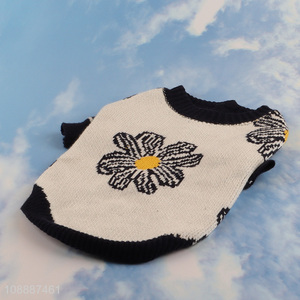 New Product Flower Pattern <em>Dog</em> Sweater Winter Pet <em>Dog</em> Puppy <em>Clothes</em>