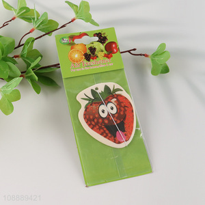 High Quality Strawberry Scented Hanging Paper Car Freshener