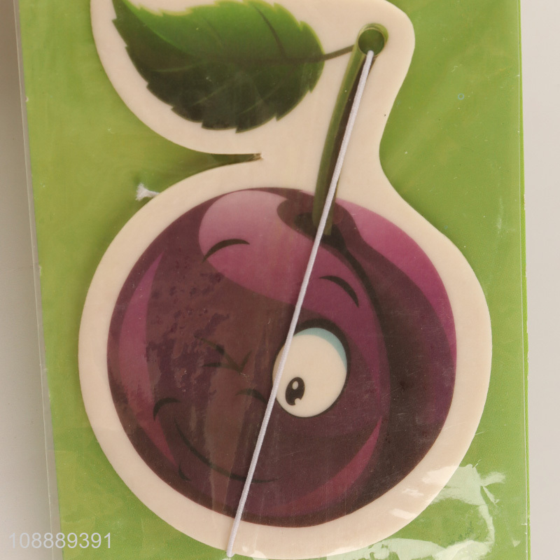 China Imports Blueberry Scented Hanging Paper Car Freshener