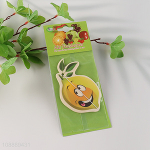 Factory Wholesale Lemon Scented Hanging Paper Car Freshener