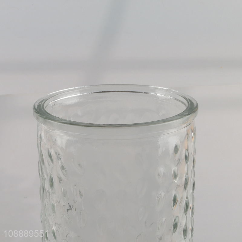 Hot selling clear glass home decor flower vase wholesale