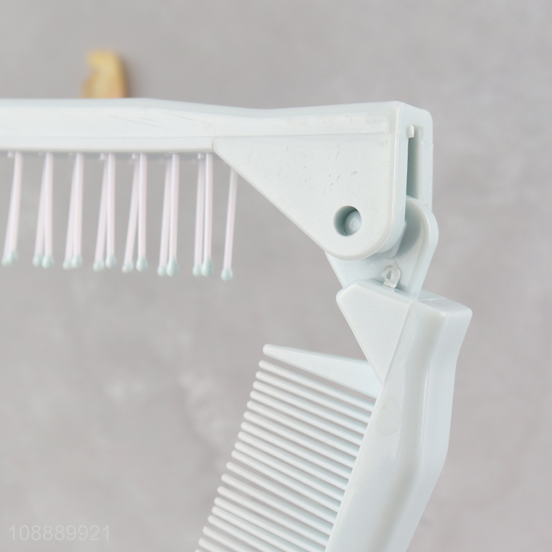 Good quality folding hair comb portable travel folding comb