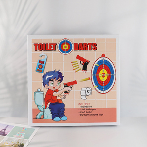 Online wholesale toilet darts game toy with foam <em>dart</em> toy gun