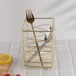 Hot sale metal wire chopsticks utensils holder for kitchen counter