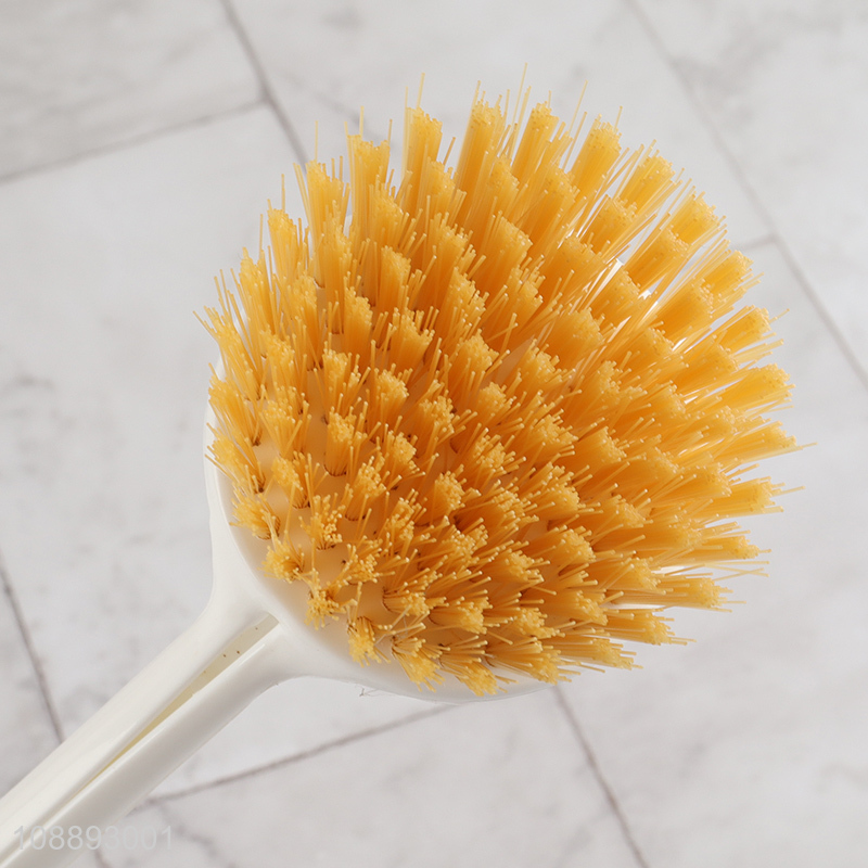 Hot selling long handle pot dish brush scrub brush for pans