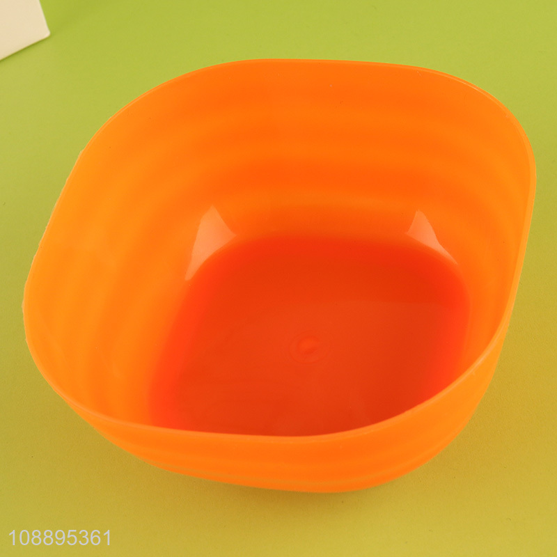 Online wholesale 4 pack colorful unbreakable plastic bowls salad bowls