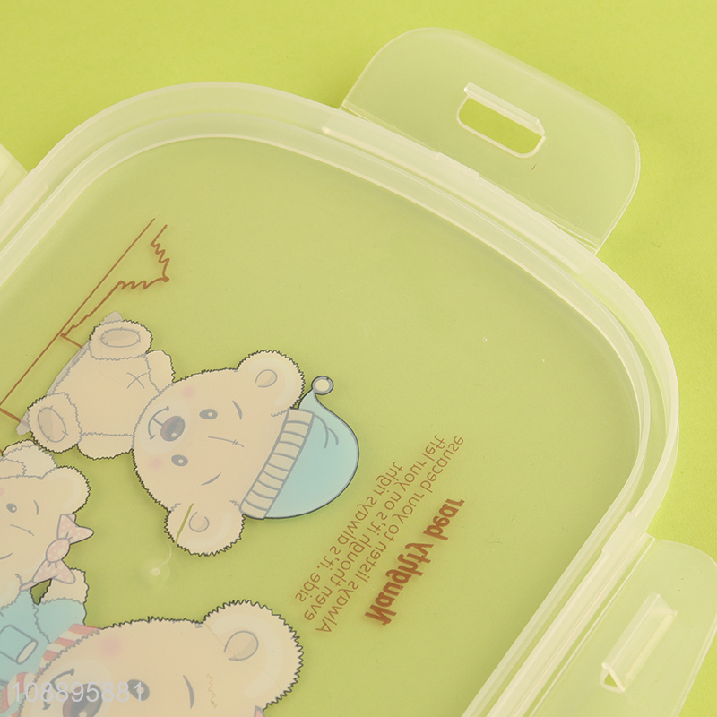 Good quality 2-layer food grade plastic bento lunch box for kids