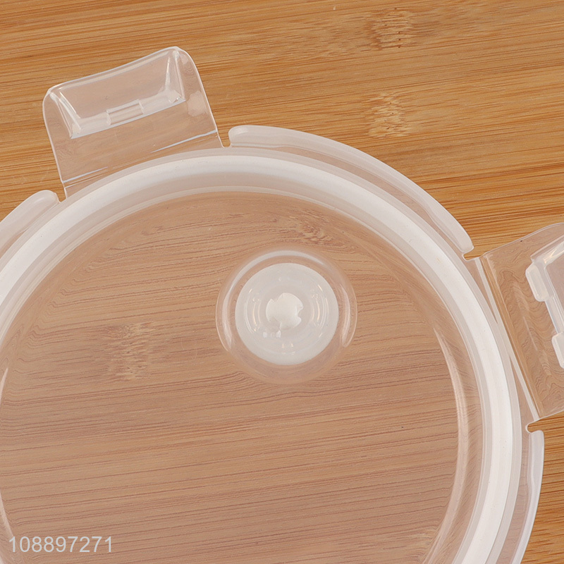 Top selling glass round sealed preservation box storage box