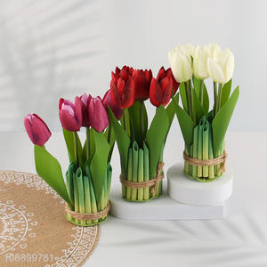 Hot selling 5-head artificial tulips real touch tulip bouquets for decor