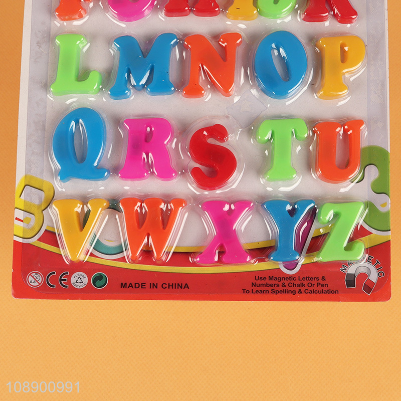 Hot products 26pcs baby early education alphabet magnetic toys set