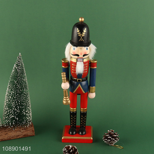 New Arrival Wooden Nutcracker Ornament Christmas Nutcracker Soldier with Trumpet