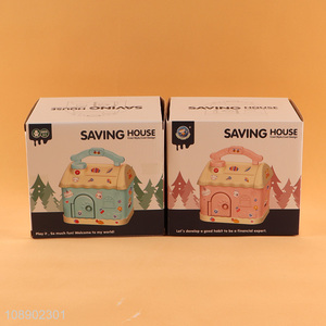 China products children's coin bank toy with lock-up