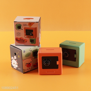 New arrival cartoon mini children <em>money</em> <em>box</em> password piggy <em>box</em>