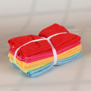 Low price 5pcs multicolor microfiber multipurpose <em>cleaning</em> <em>towel</em> set