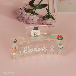 New arrival cartoon christmas series acrylic hair claw clips