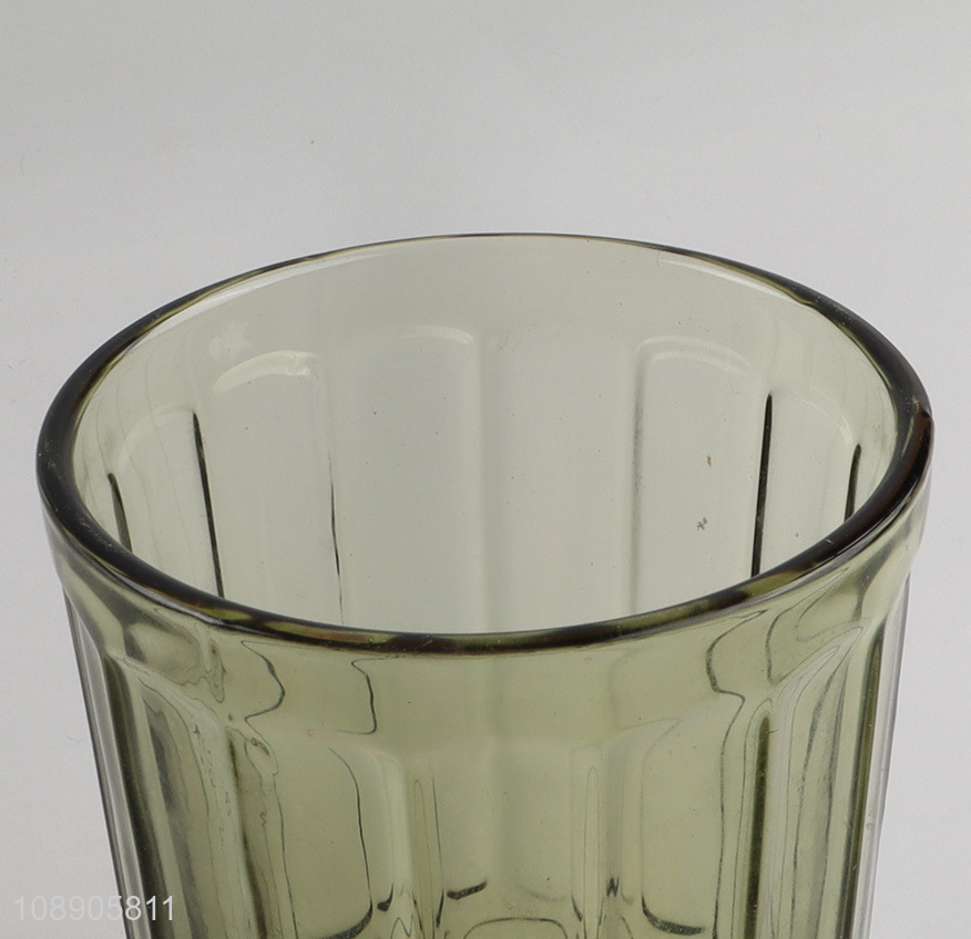 Popular products embossed glass unbreakable glass water cup drinking cup