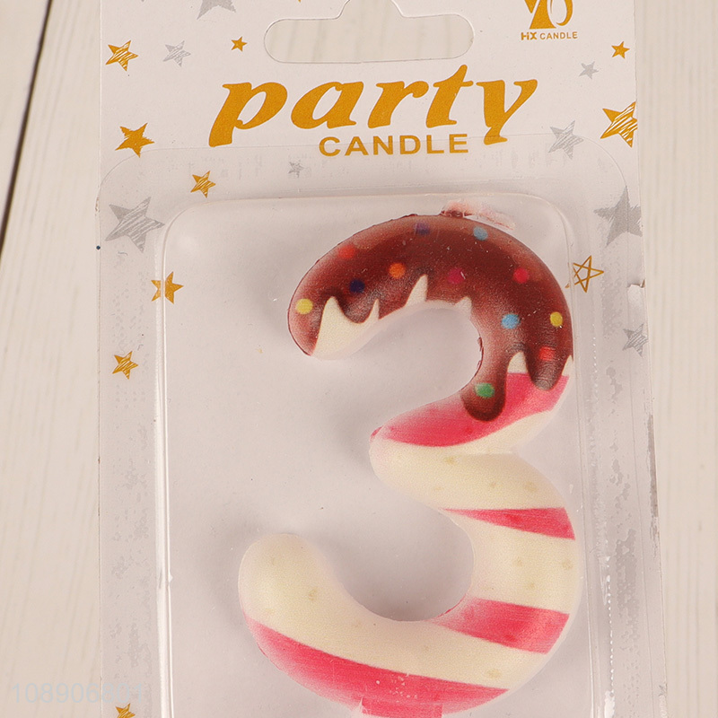 Yiwu factory birthday party number candle cake decoration candle