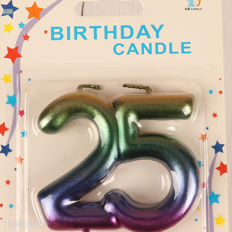 Good quality cake decoration candle birthday party number candle