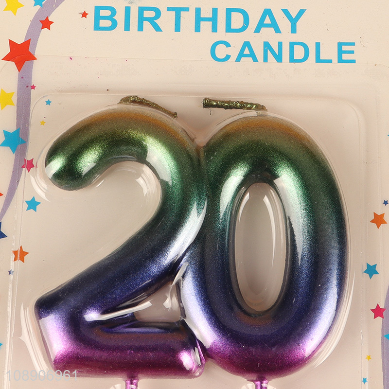 Factory wholesale birthday party number candle cake decoration candle