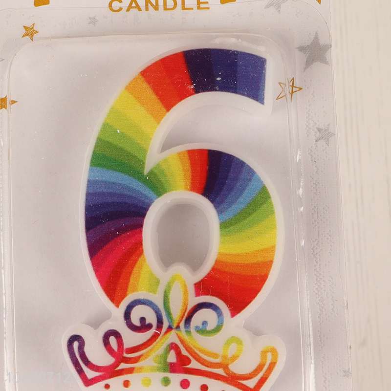 New product colorful numeral cake candle birthday party candle