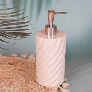 Top selling ceramic bathroom accessories liquid soap dispenser wholesale