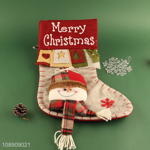 Factory Price 3D Christmas Stockings Gift Bag Hanging Ornaments