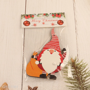 Factory Supply Christmas Wooden Gnome Pendants for Xmas Party Decor