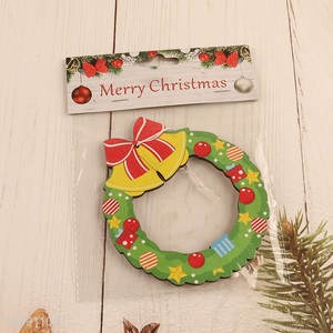 High Quality Christmas Wooden Wreath Pendants for Xmas Tree Decoration