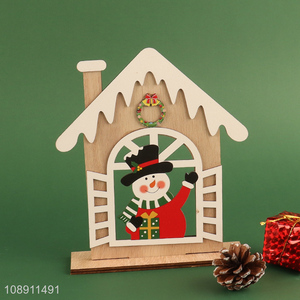 New Product Christmas Wooden House for Christmas Party Decoration