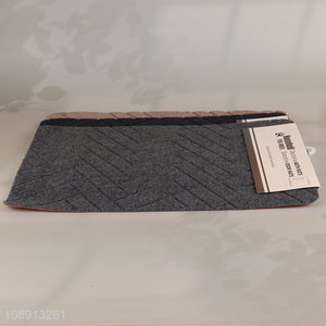 Hot items rectangle non-slip embossed <em>floor</em> <em>mat</em> door <em>mat</em> for sale