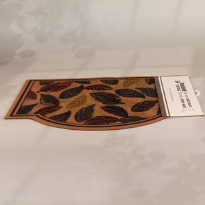 Factory price leaves pattern non-slip door <em>mat</em> <em>floor</em> <em>mat</em> for sale