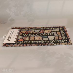 Yiwu market welcome printed home restaurant door <em>mat</em> <em>floor</em> <em>mat</em>