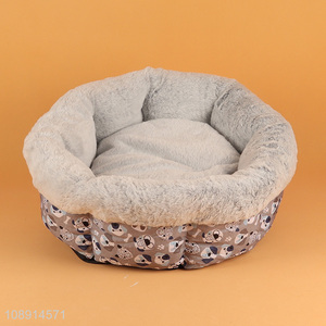 New Arrival Winter Dog Cat Bed with Removable Cushion