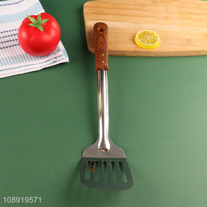 Good selling stainless steel non-stick slotted cooking spatula