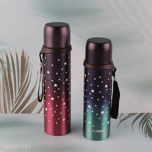 Yiwu market 600ml stainless steel insulated vacuum cup water bottle