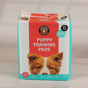 Factory price 50 pack leak-proof dog puppy training pads for cats