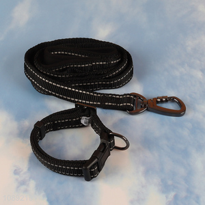 Hot Sale Reflective Comfortable Soft <em>Dog</em> <em>Collar</em> and Leash Set