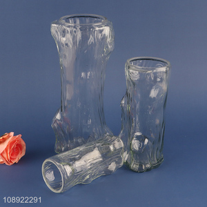 New product glass clear decorative <em>flower</em> <em>vase</em> hydroponic <em>vase</em>