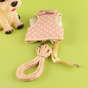 Online wholesale pink adjustable <em>dog</em> <em>harness</em> and leash set