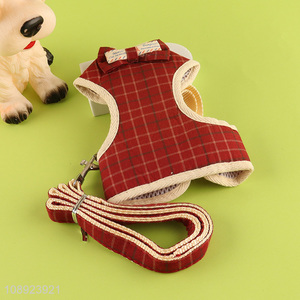 China wholesale fashionable adjustable <em>dog</em> <em>harness</em> and leash set