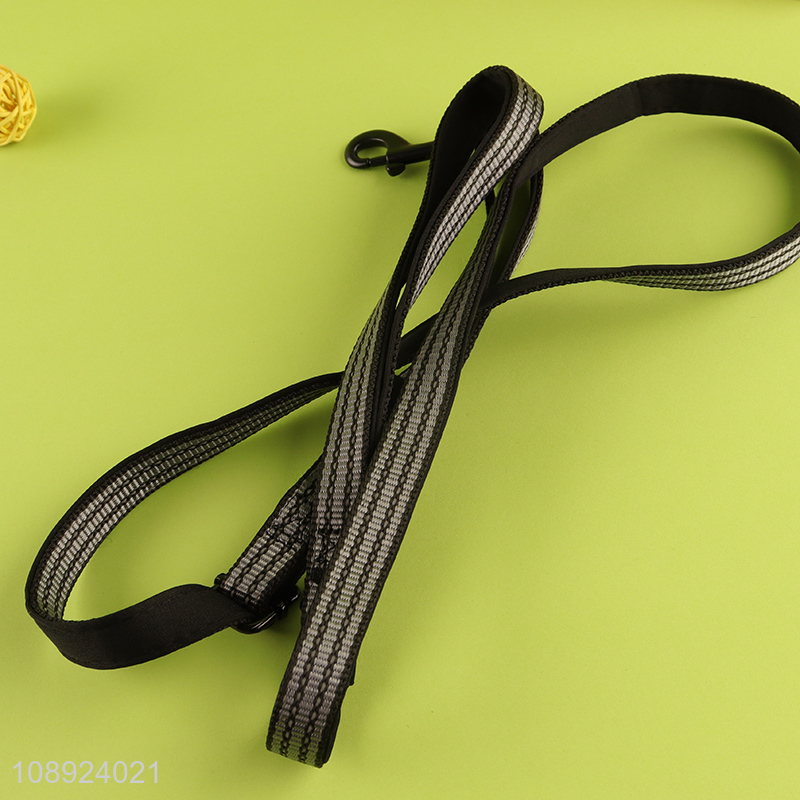 Best quality polyester pet adjustable dog harness and leash set for sale