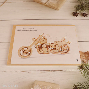 Popular Product 3D Wooden Motorcycle Puzzle Wooden Model Kit