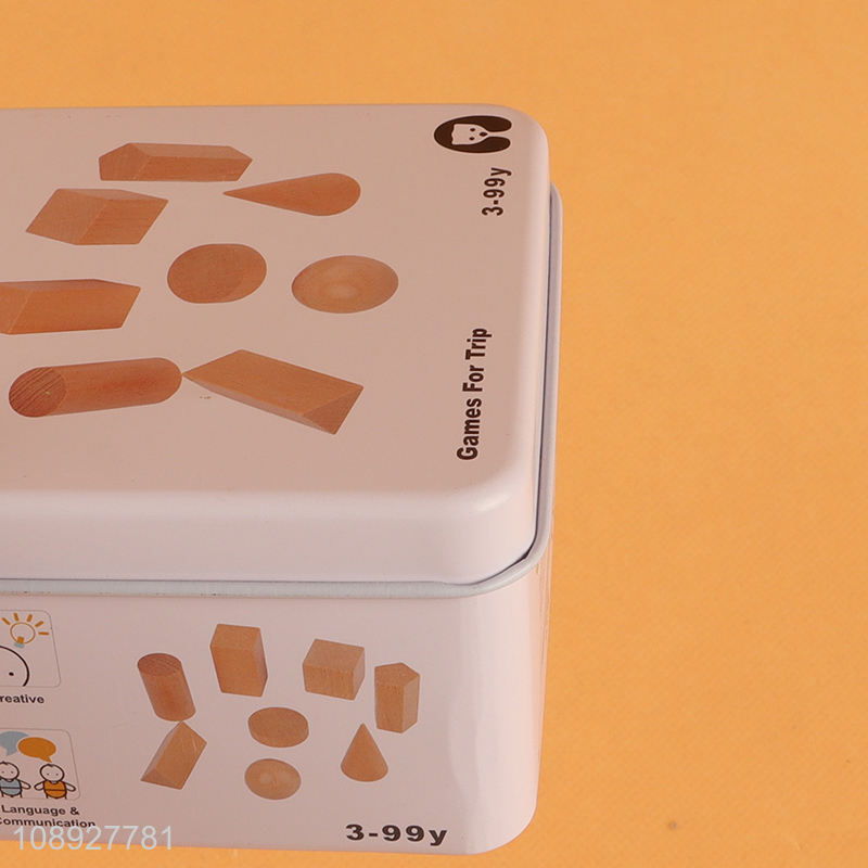 Factory Supply Wooden Geometric Solids Kids Montessori Toy