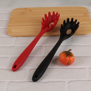 Factory Price Food Grade Silicone Spaghetti Server Pasta Spoon