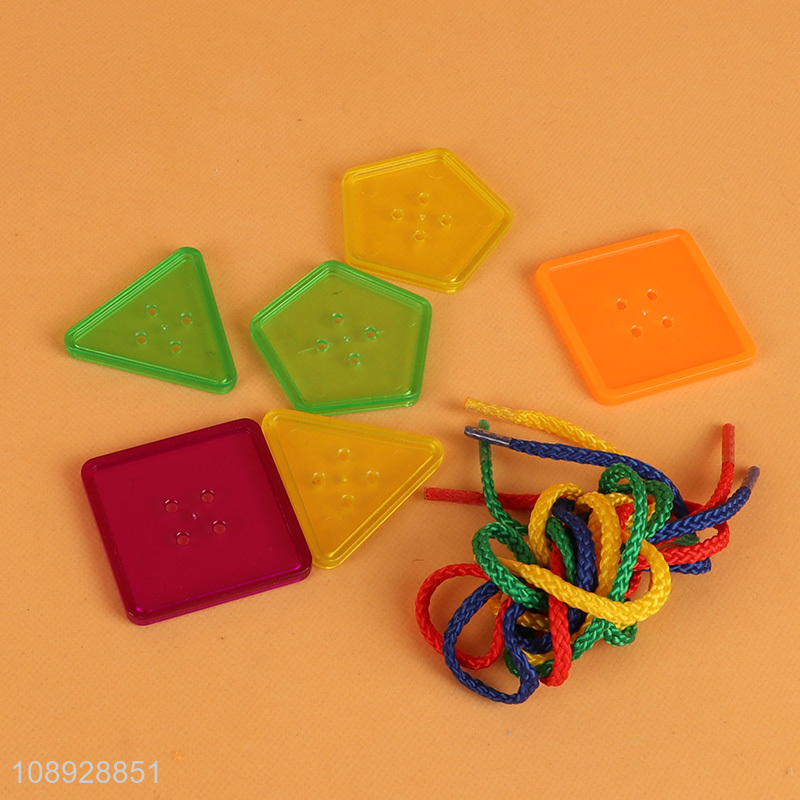 Wholesale Educational Lacing Button Toy Button Threading Toy for Kids