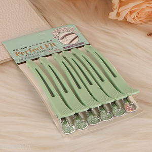 New Product 6PCS Candy Colored Traceless Duckbill Hair Clips